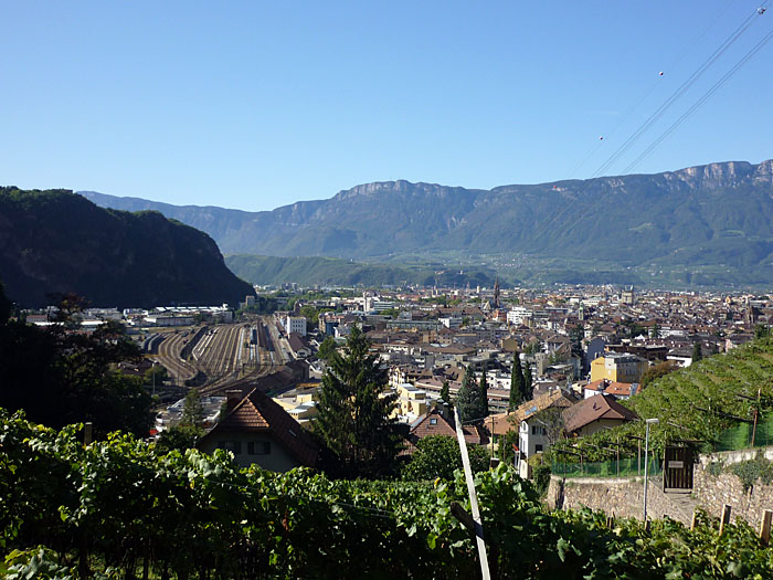 Blick auf Bozen