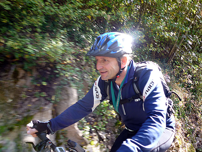 Bergauf wird es einem warm