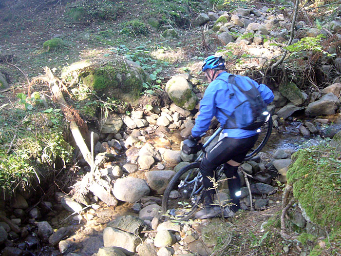 Und ab &uuml;ber den Bach