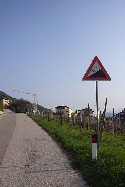 ... die Steigung wird steiler ...