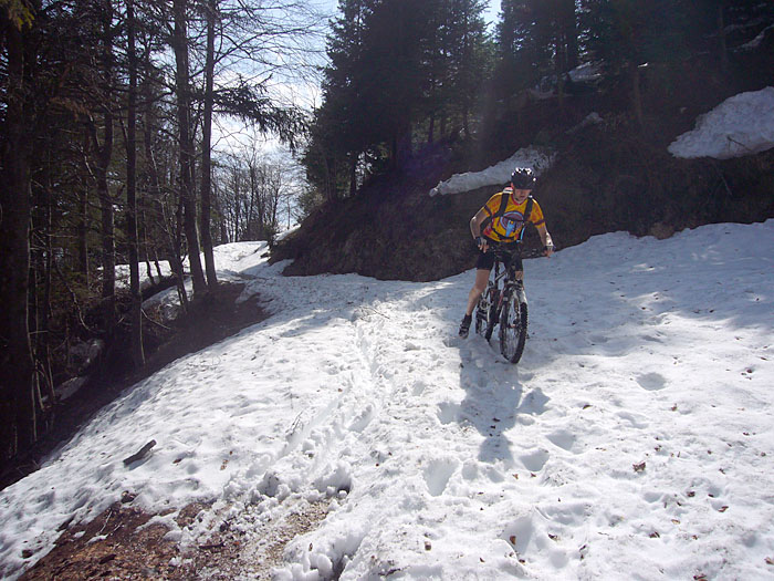 Das letzte St&uuml;ck der wei&szlig;en Pracht