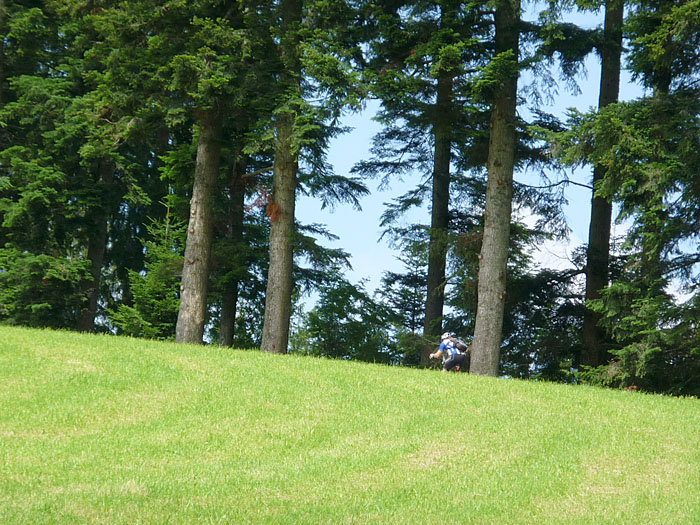 Endlich bin ich mal vorne - aber nur weil Reini seine Jacke ausgezogen hat ;-)