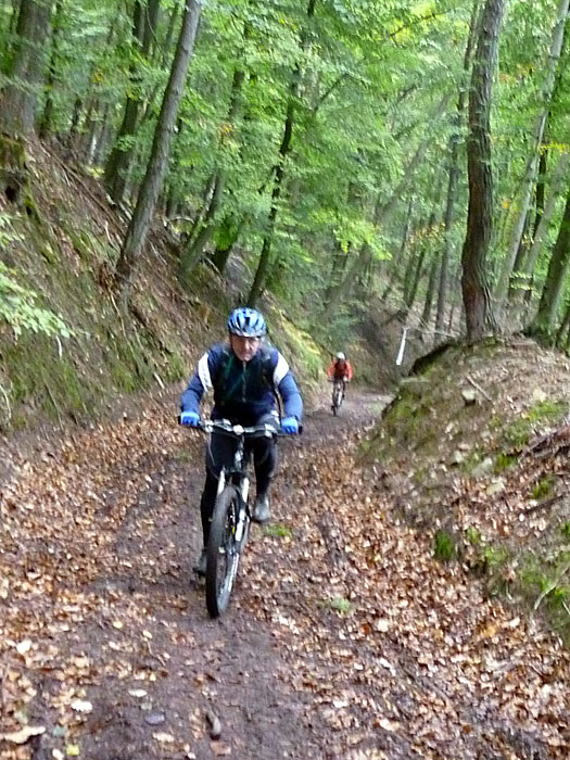 Und hier sind wir schon auf der Strecke