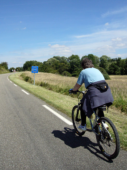 Wir &uuml;berqueren mehrmals die Deutsch-Franz&ouml;sische Grenze