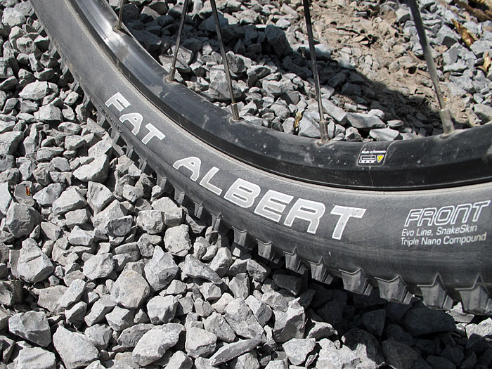 ... aber durch den Schotter bergauf fast unfahrbar :-(