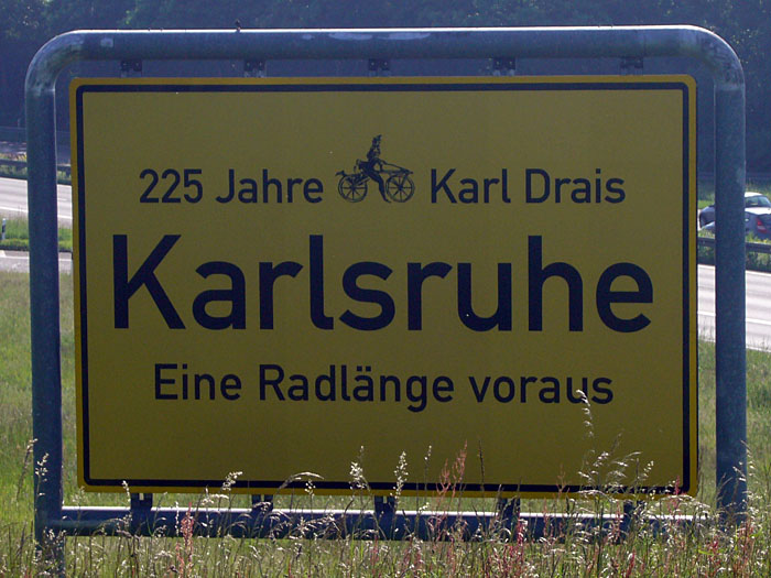 Das Fahrrad wurde in Karlsruhe erfunden