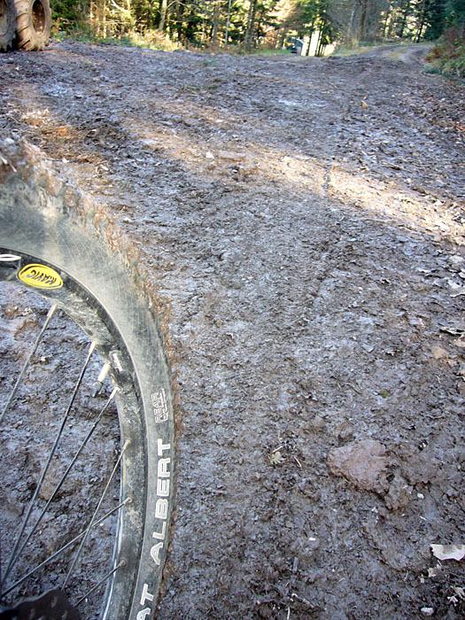 Manchmal war der Matsch doch etwas unangenehm