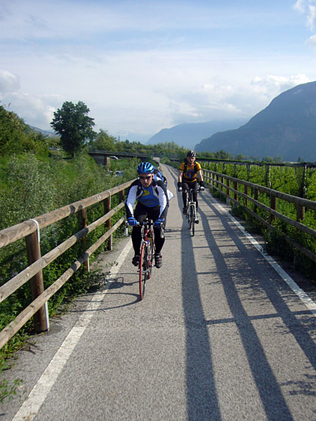 Auf dem Etschtal-Radweg