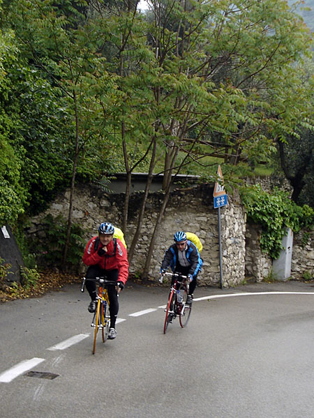 Carlo und Reini am Strampeln