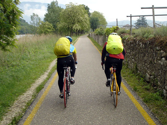 Wieder auf dem Etschtal-Radweg