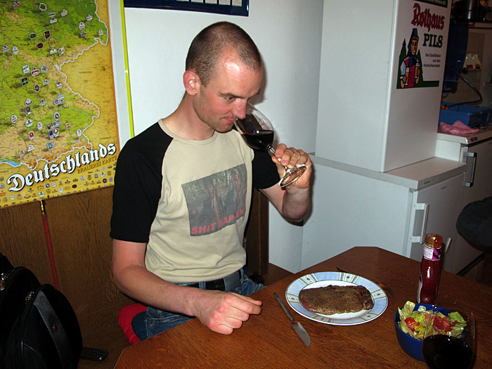 Bj&ouml;rn bei der Arbeit