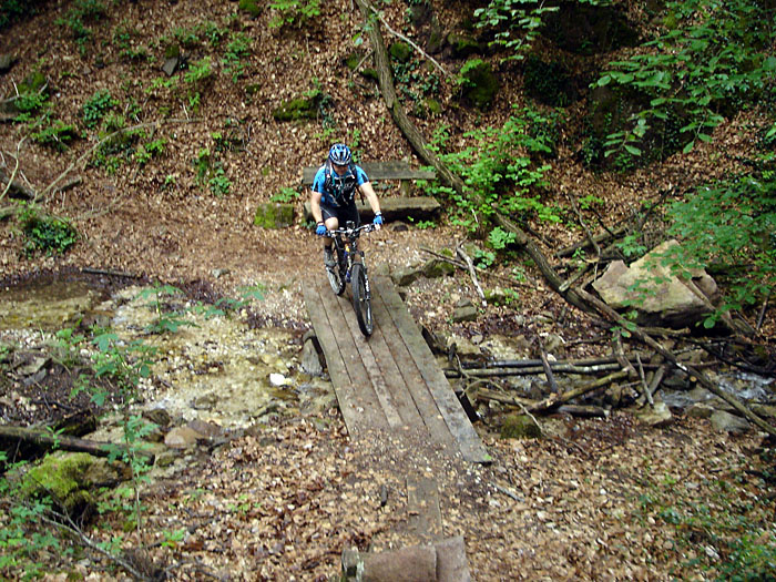 Glitschige Br&uuml;cke ...