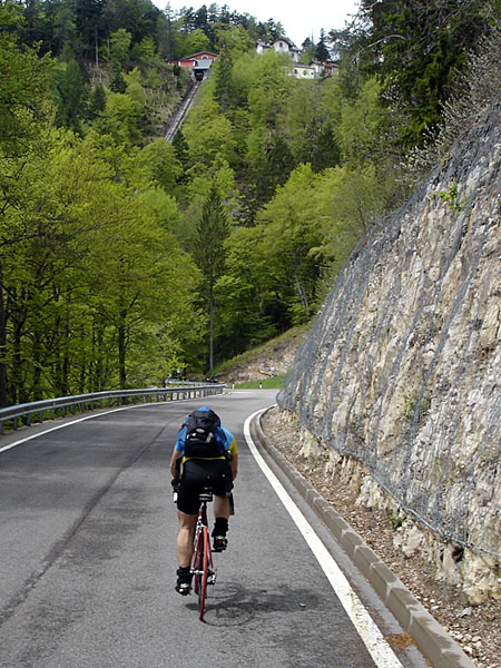 Die Mendelbahn-Bergstation ist in Sicht, jetzt sind wir gleich oben
