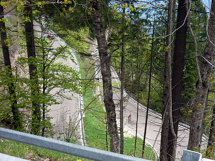 Blick auf die Verfolger