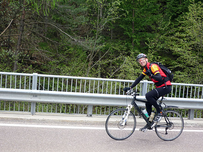 Bj&ouml;rn auf seinem Zwitterbike