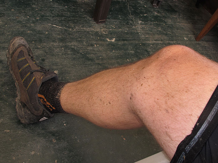 ... danach werden die Spuren der Fahrt ...