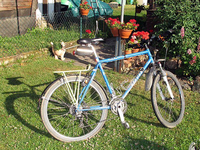 Das Rad bleibt erstmal schmutzig