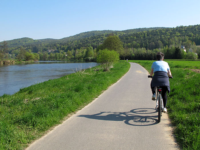 Auf dem Regen-Radweg