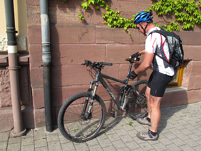 Reini und ich treffen uns in Ettlingen