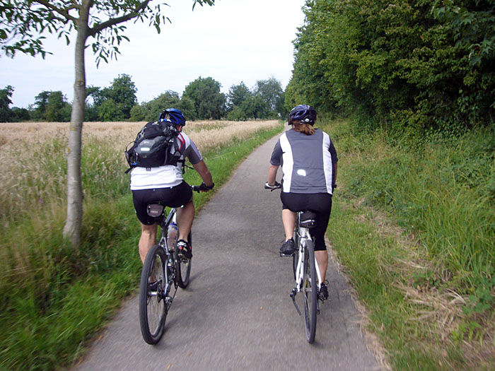Reini und Bettina zwischen Ettlingenweier und Oberweier