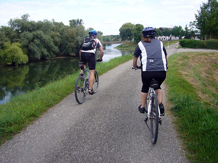 Die Murg vor Rastatt