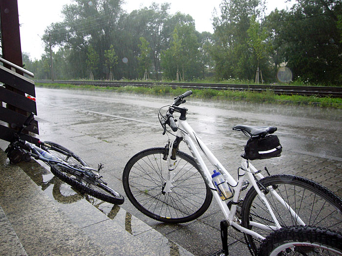 Weil es sch&uuml;ttet wie aus Eimern :-(