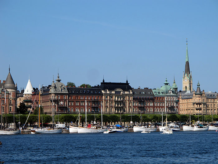 Strandv&auml;gen, an der Waterfront von &Ouml;stermalm, ist eine bevorzugte (teure) Adresse