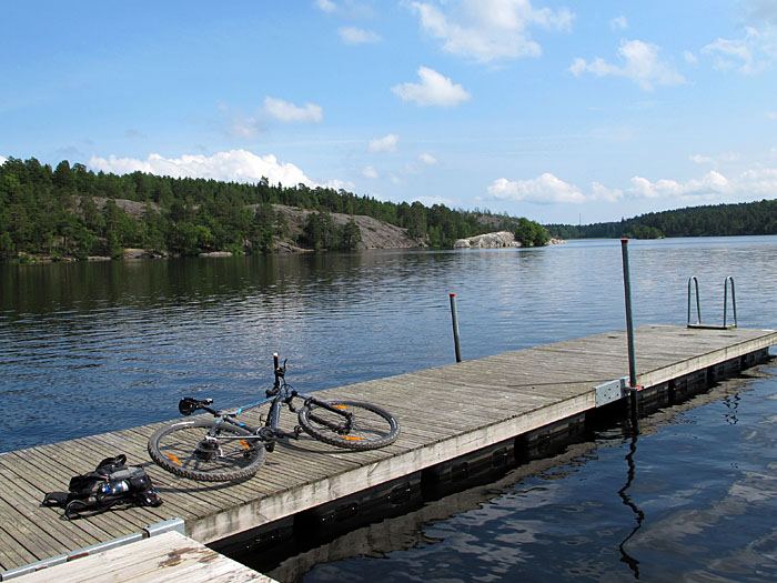 Badespa&szlig; an einem See