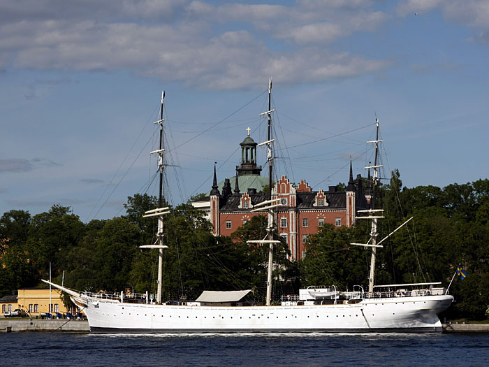 Die Af Chapman, bei Skeppsholmen, ist heute eine Jugendherberge