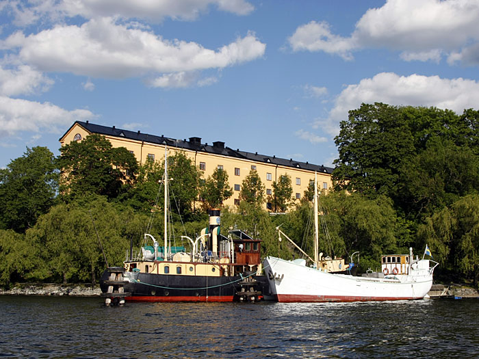 Hausboote bei Skeppsholmen