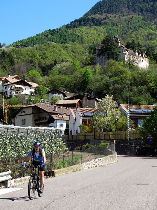 Reini vor dem Schloss in Montan