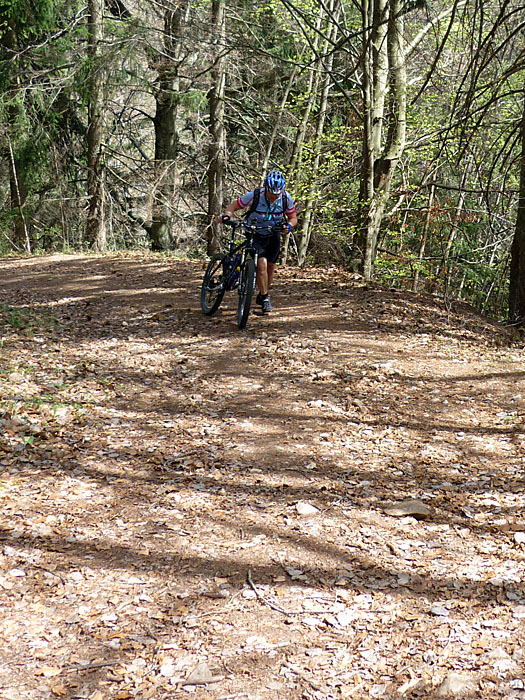 ... mehr geschoben als wir gefahren sind