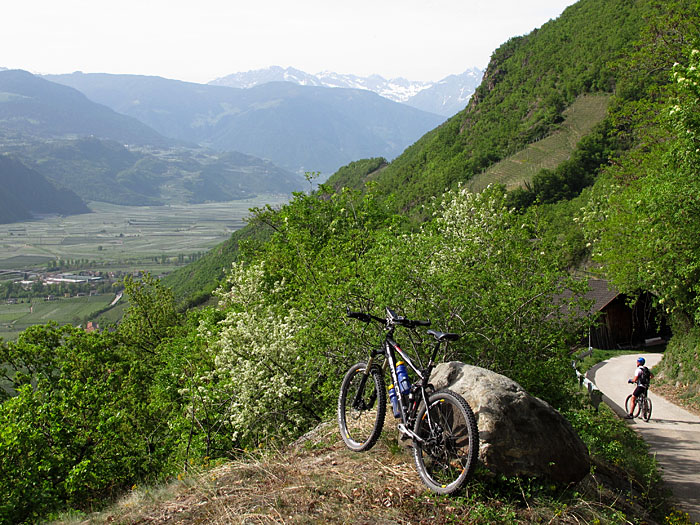 Das Etschtal, Richtung Meran