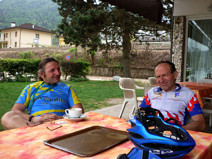 Kurze Cappuccino-Pause