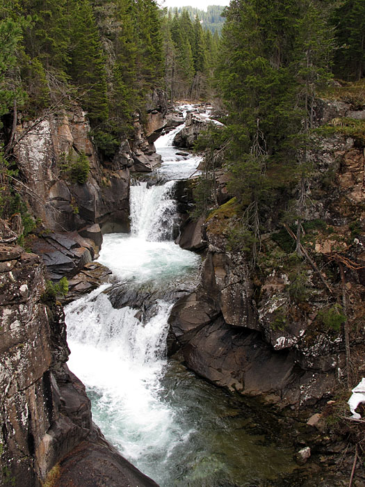 Unter der Br&uuml;cke rauscht ein Bach