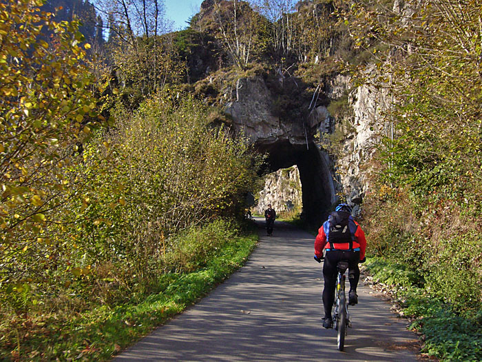 Einen "Tunnel" gibt es hier auch