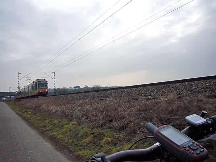 Stadtbahn bei Ettlingen