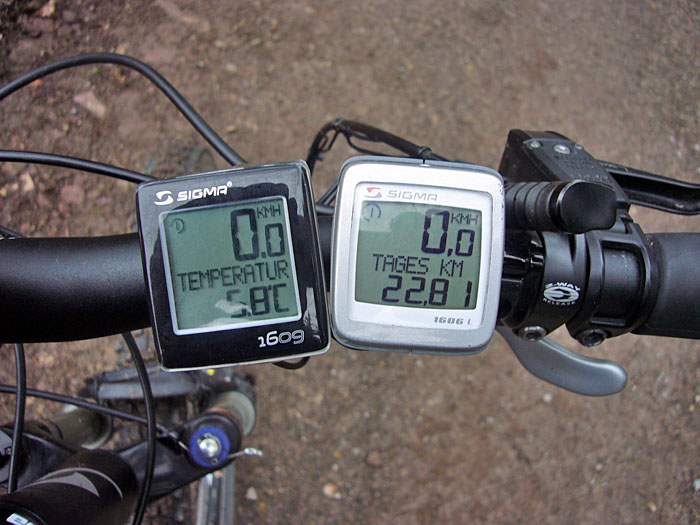 5,8&deg;C, warm ist anders :-(