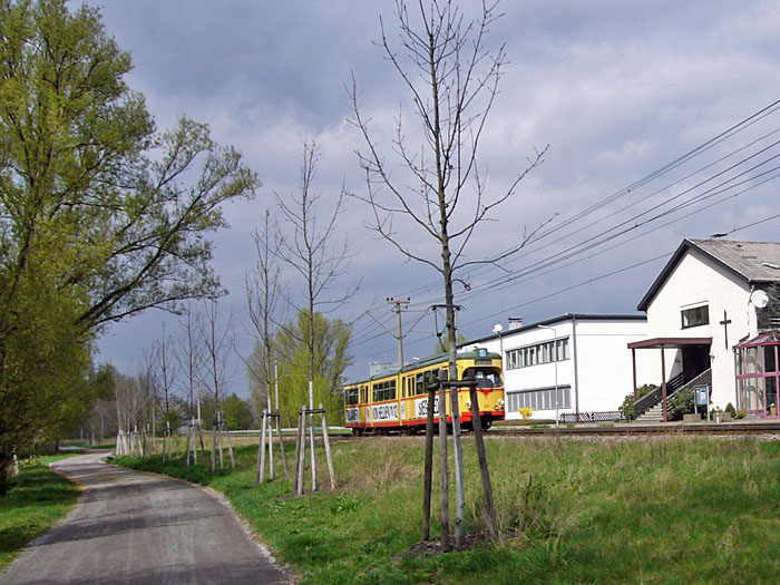Stra&szlig;enbahn am Rheinhafen