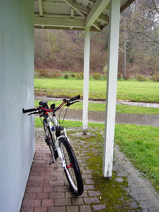 Unterstellen vor dem Regen :-(