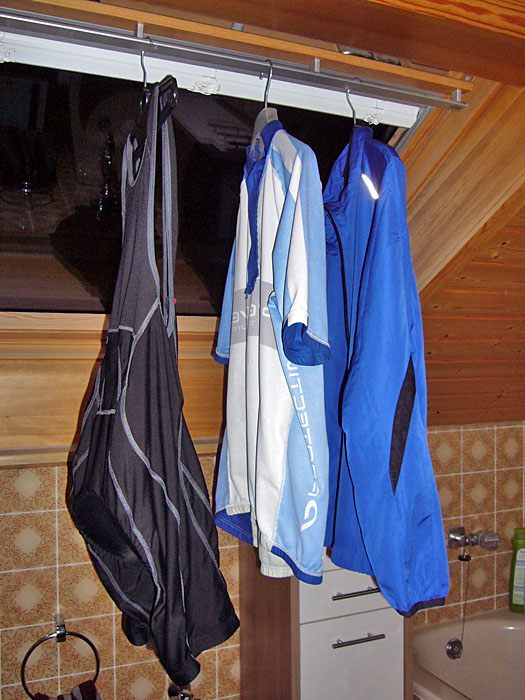 So, frisch gewaschen und am Trocknen - der Fahrer nat&uuml;rlich auch ;-)