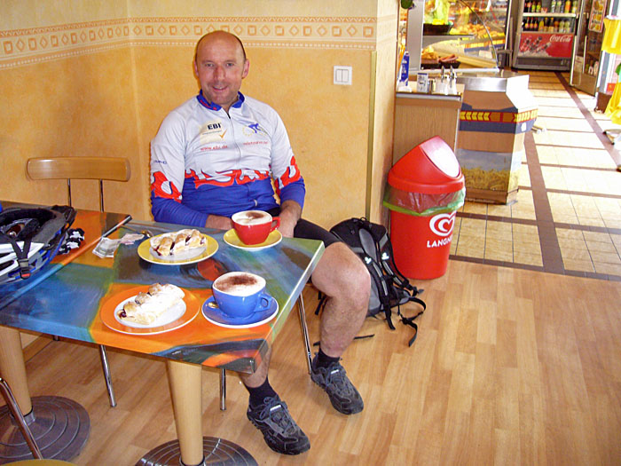 Erste Pause in Langenalb