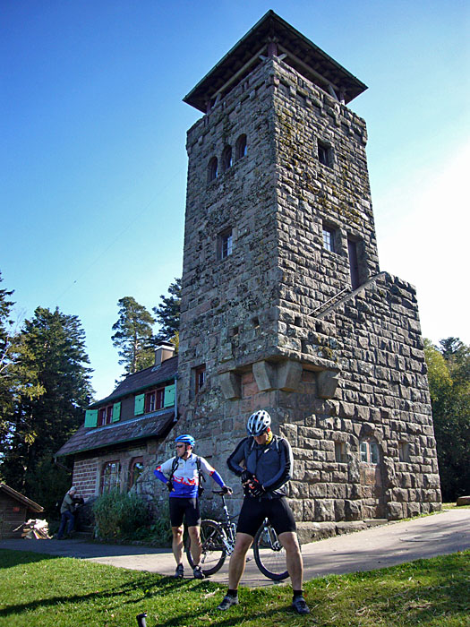 Am Aussichtsturm der Teufelsm&uuml;hle