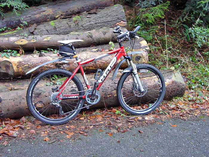 Ausnahmsweise habe ich heute Schutzbleche angebracht ...