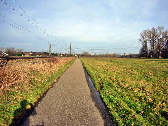 Zwischen Ettlingen und Karlsruhe