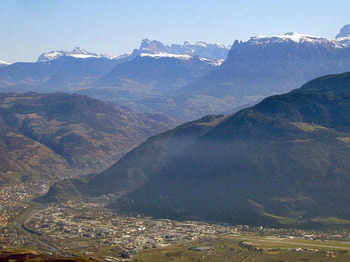 Blick vom Penegal &uuml;ber Bozen