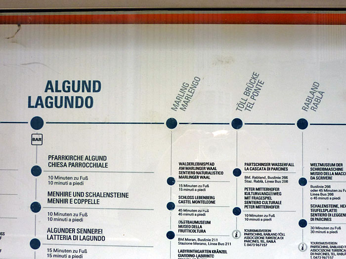 Bergauf fahren wir (faulen S&auml;cke) mit dem Zug zum Parkplatz zur&uuml;ck