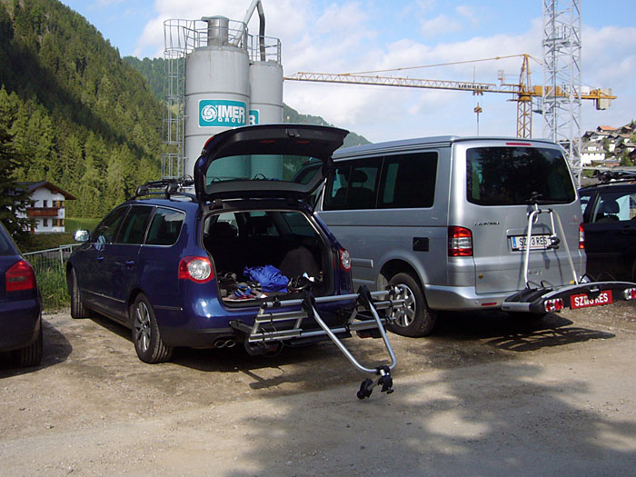 Abladen am Parkplatz