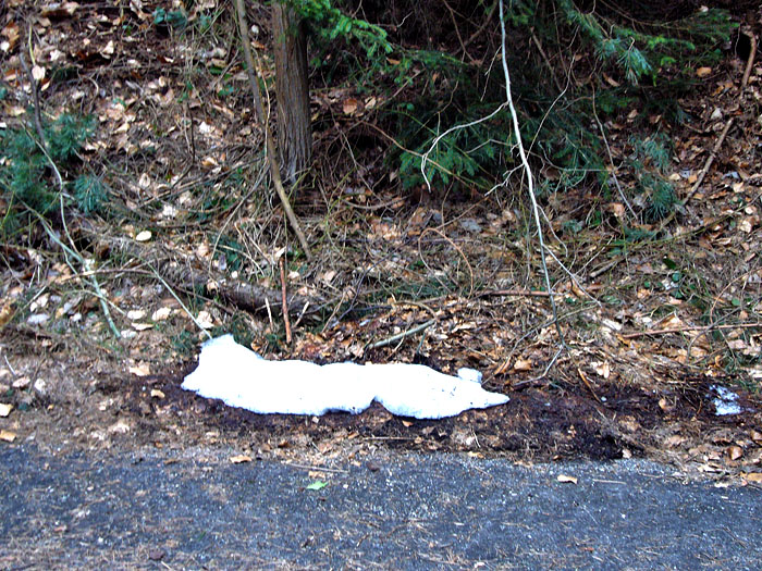 Riesige Schneewehen stellen sich mir in den Weg ;-)