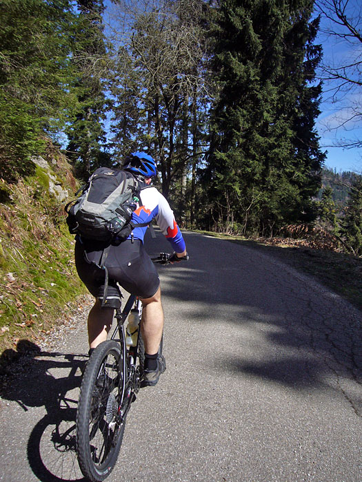 Weiter bergauf, die Waden werden es danken ;-)